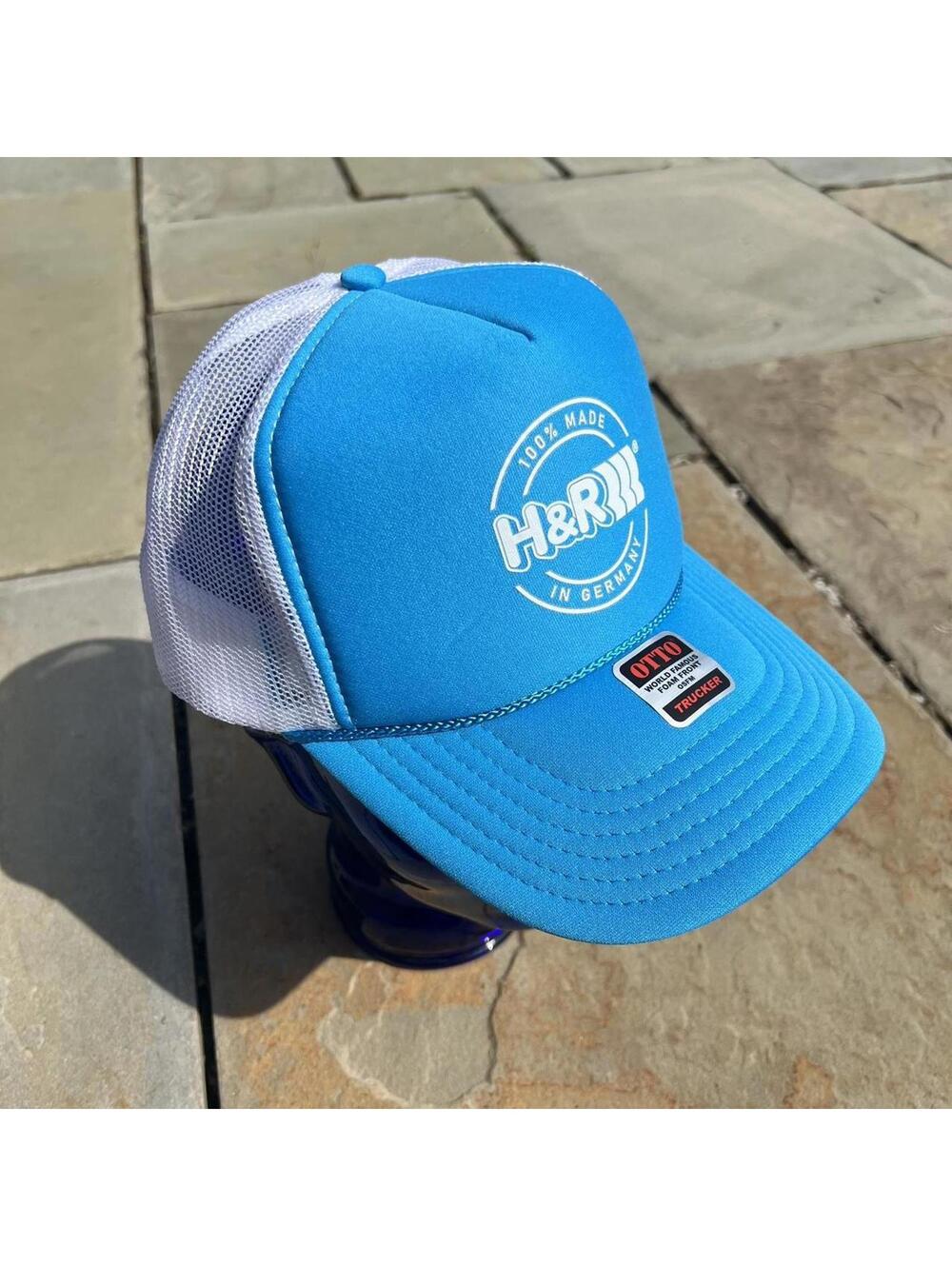 NWT H&R Racing Suspension Light Blue Trucker Hat